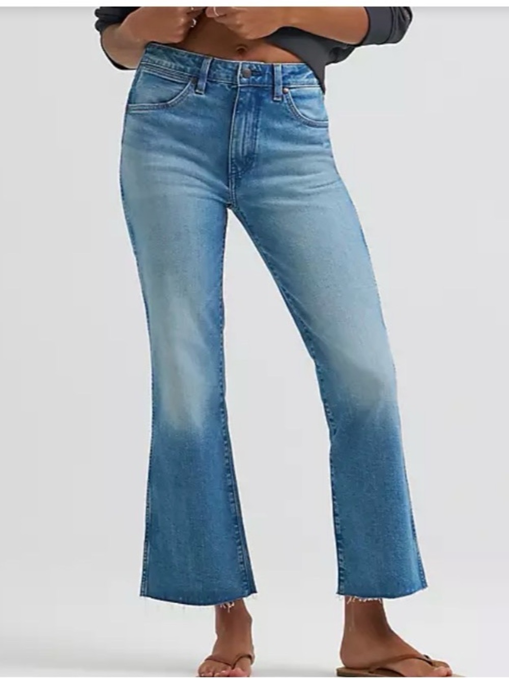 Wrangler Light Blue High-Rise Flare Jeans #128